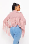 SHAGGY FRINGE SWEATER TOP/JACKET - PRIVILEGE 