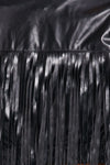 FRINGE FAUX LEATHER JACKET - PRIVILEGE 