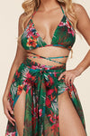 TROPICAL PRINT MAXI DRESS BIKINI STYLE - PRIVILEGE 