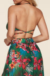 TROPICAL PRINT MAXI DRESS BIKINI STYLE - PRIVILEGE 