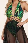 BODYSUIT MESH MAXI BEACH DRESS - PRIVILEGE 