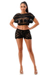 CROCHET SHORT SET - PRIVILEGE 