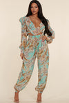 PAISLEY JUMPSUIT - PRIVILEGE 