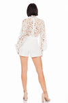 CROCHET TOP FASHION ROMPER - PRIVILEGE 