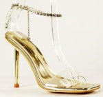 RHINESTONE DETAIL HEELS - PRIVILEGE 