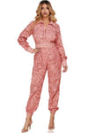 EYELET MAUVE JUMPSUIT - PRIVILEGE 