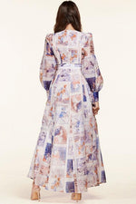 RENAISSANCE PRINT MAXI DRESS - PRIVILEGE 