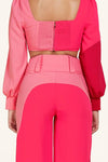 PINK COLORBLOCK  2PC PANT SET - PRIVILEGE 