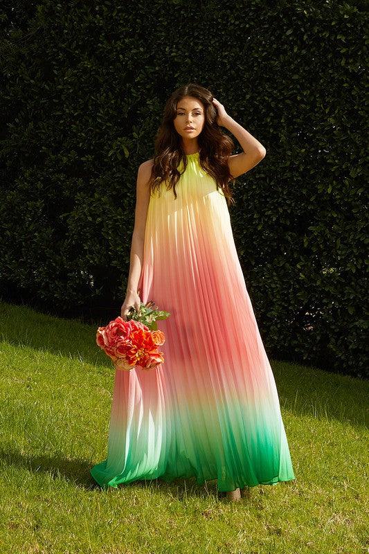 RAINBOW MAXI DRESS - PRIVILEGE 