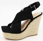 Espadrille Platform Wedge High Heel Dressy Sandal - PRIVILEGE 