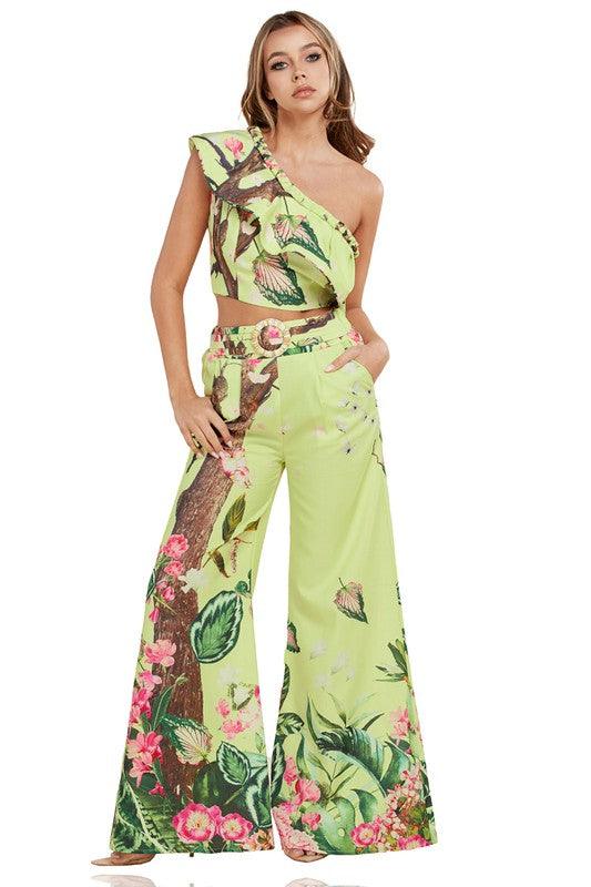 CHERRY BLOSSOM 2PC PANT SET - PRIVILEGE 