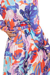 FLORAL PRINT PALAZO PLEATED JUMPSUIT - PRIVILEGE 