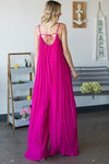 Sleeveless Open Back Wide Leg Jumpsuit - PRIVILEGE 