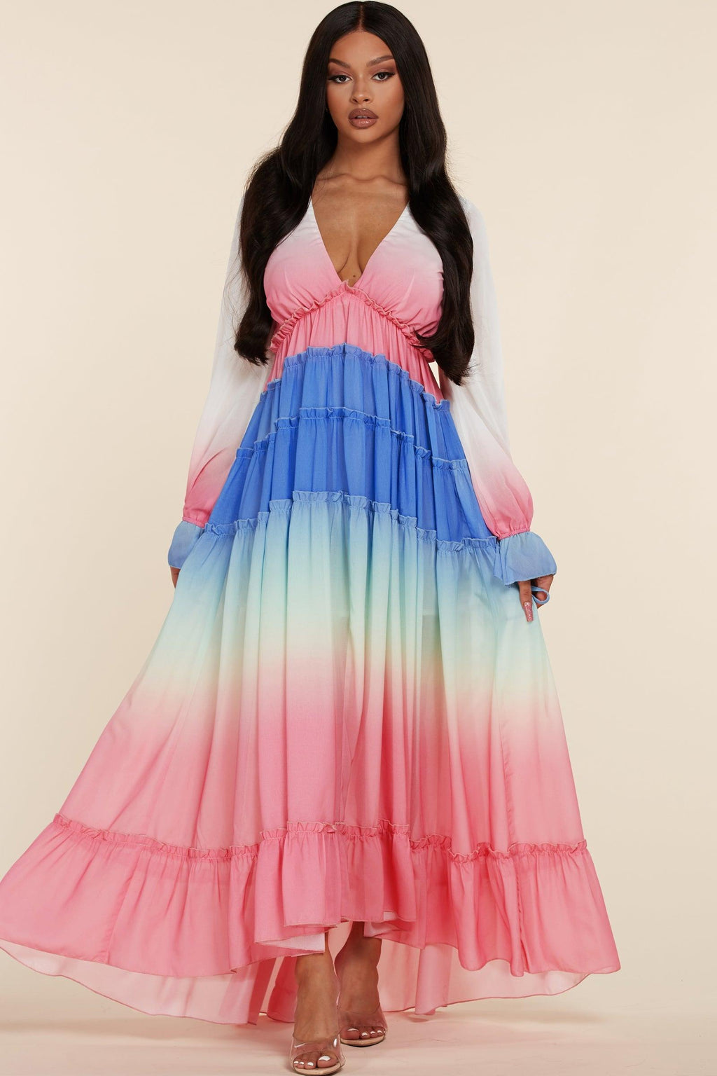 OMBRE MAXI DRESS - PRIVILEGE 