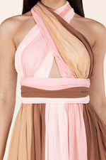 COLORBLOCK MAXI DRESS - PRIVILEGE 