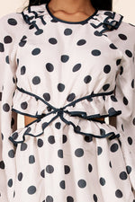 Poka dot mini dress with open sides - PRIVILEGE 