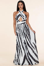 ZEBRA PRINT DRESS MAXI - PRIVILEGE 