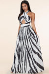 ZEBRA PRINT DRESS MAXI - PRIVILEGE 