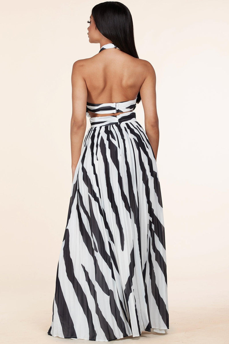 ZEBRA PRINT DRESS MAXI - PRIVILEGE 