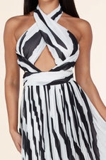 ZEBRA PRINT DRESS MAXI - PRIVILEGE 