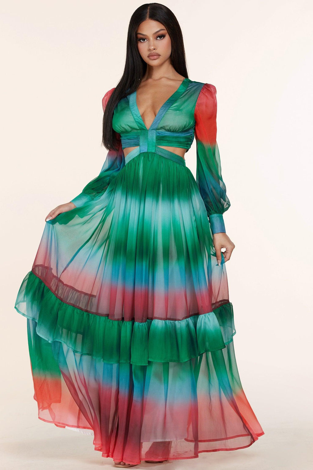 OMBRE MAXI DRESS - PRIVILEGE 