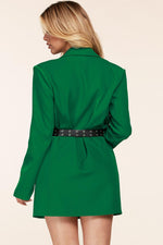 BLAZERKELLY GREEN MINI DRESS - PRIVILEGE 