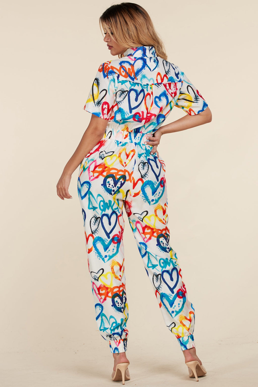 HEARTS JUMPSUIT - PRIVILEGE 