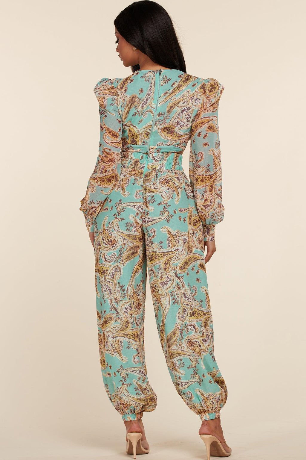 PAISLEY JUMPSUIT - PRIVILEGE 