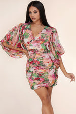 BLUSH FLORAL MINI DRESS - PRIVILEGE 