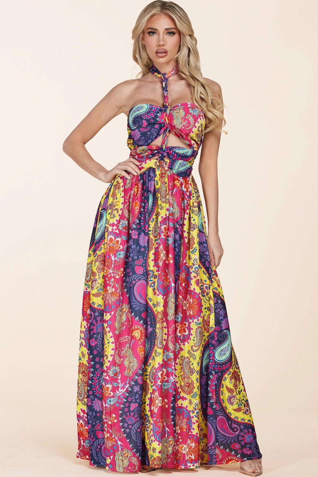 This stunning paisley print maxi dress - PRIVILEGE 