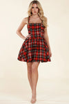 RED TWEED MINI DRESS - PRIVILEGE 