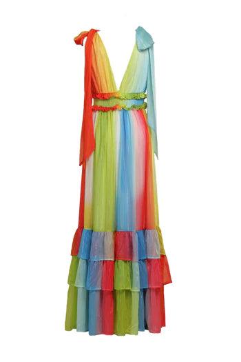 RAINBOW MAXI DRESS - PRIVILEGE 