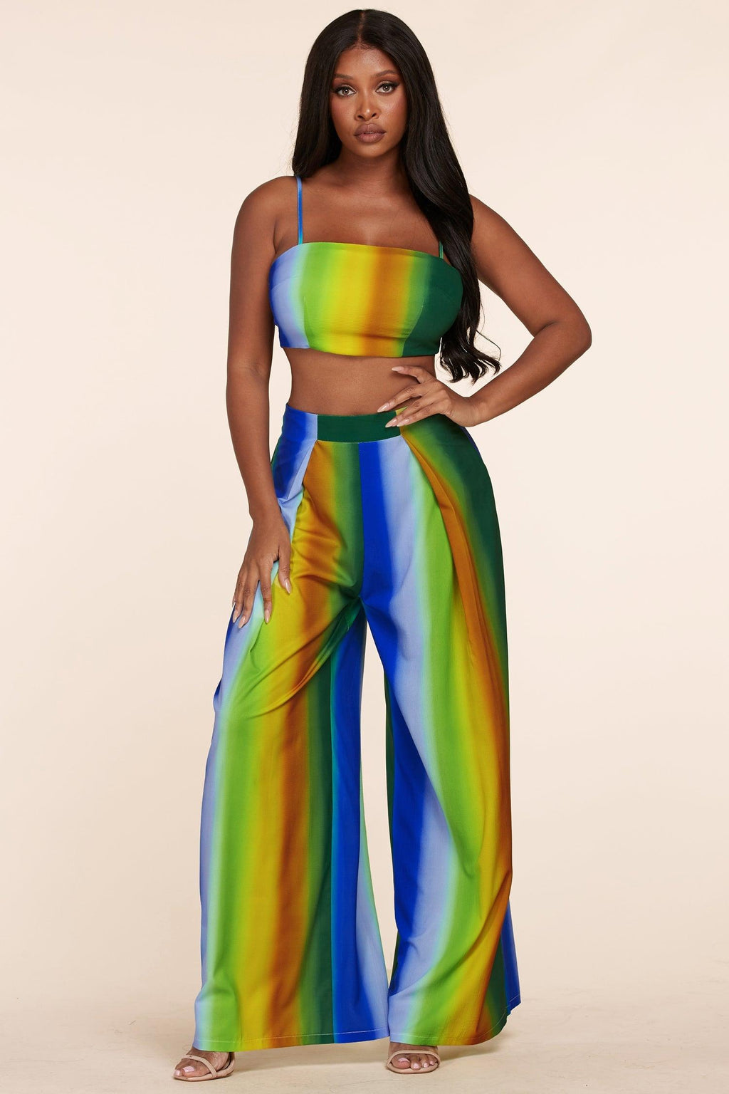 OMBRE 2PC PANT SET - PRIVILEGE 