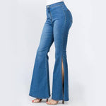 High Waisted Bell Bottom Jeans - PRIVILEGE 